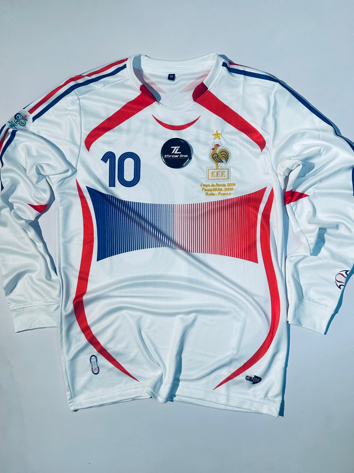 France Retro 2006 Long Sleeve Jersey - Zidane #10