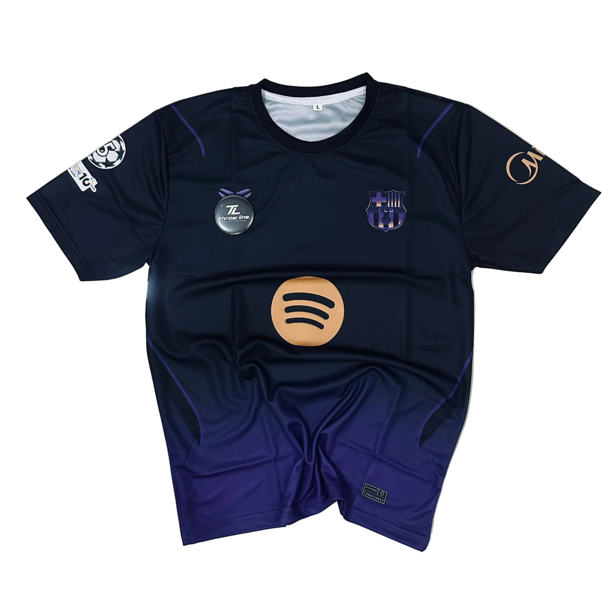 Barcelona Away Kit – Black & Purple (No. 10)