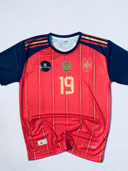 Spain Home Jersey - Lamine Yamal #19