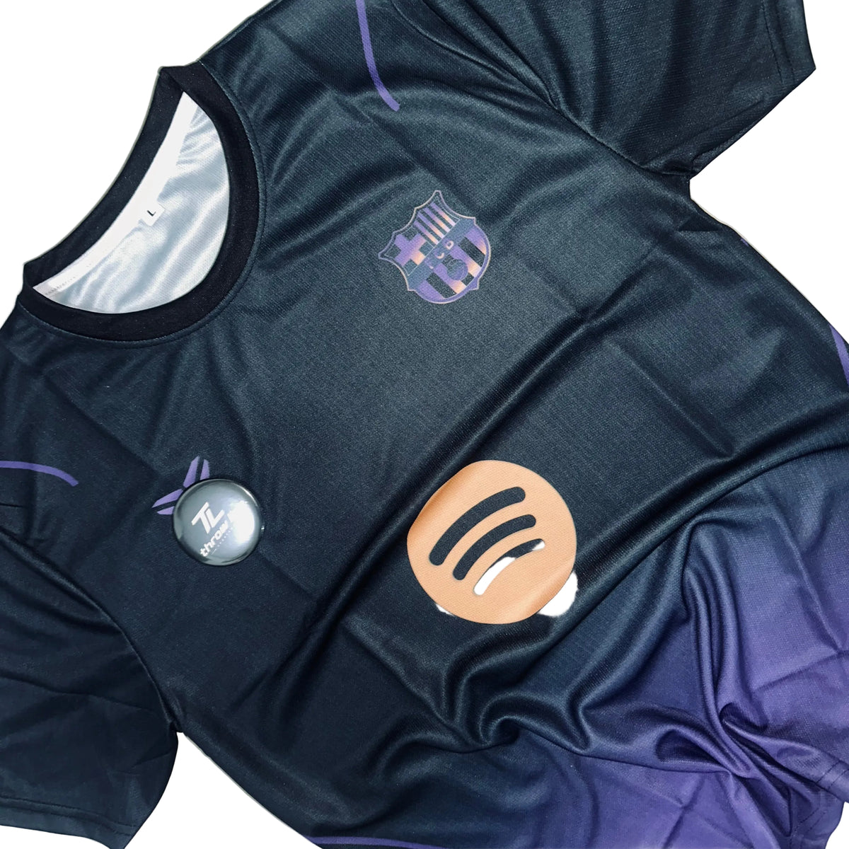 Barcelona Away Kit – Black & Purple (No. 10)