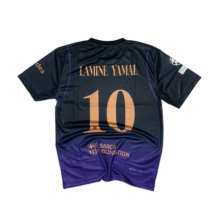 Barcelona Away Kit – Black & Purple (No. 10)